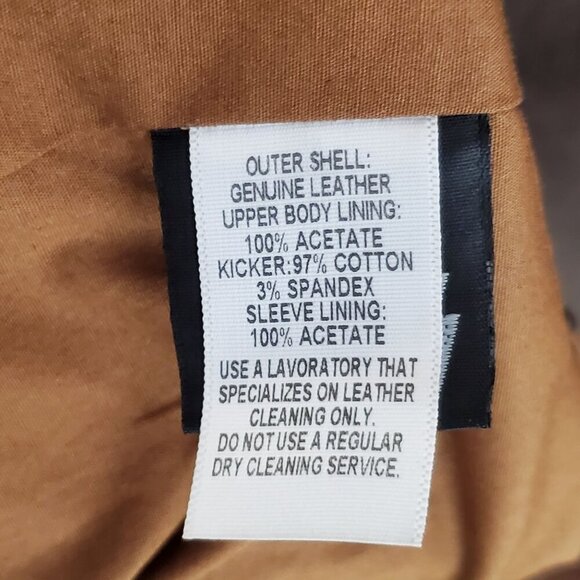 Orvis Mens Size 48 L Brown Genuine Leather Bandera Blazer Hunting Jacket Coat - Picture 4 of 13